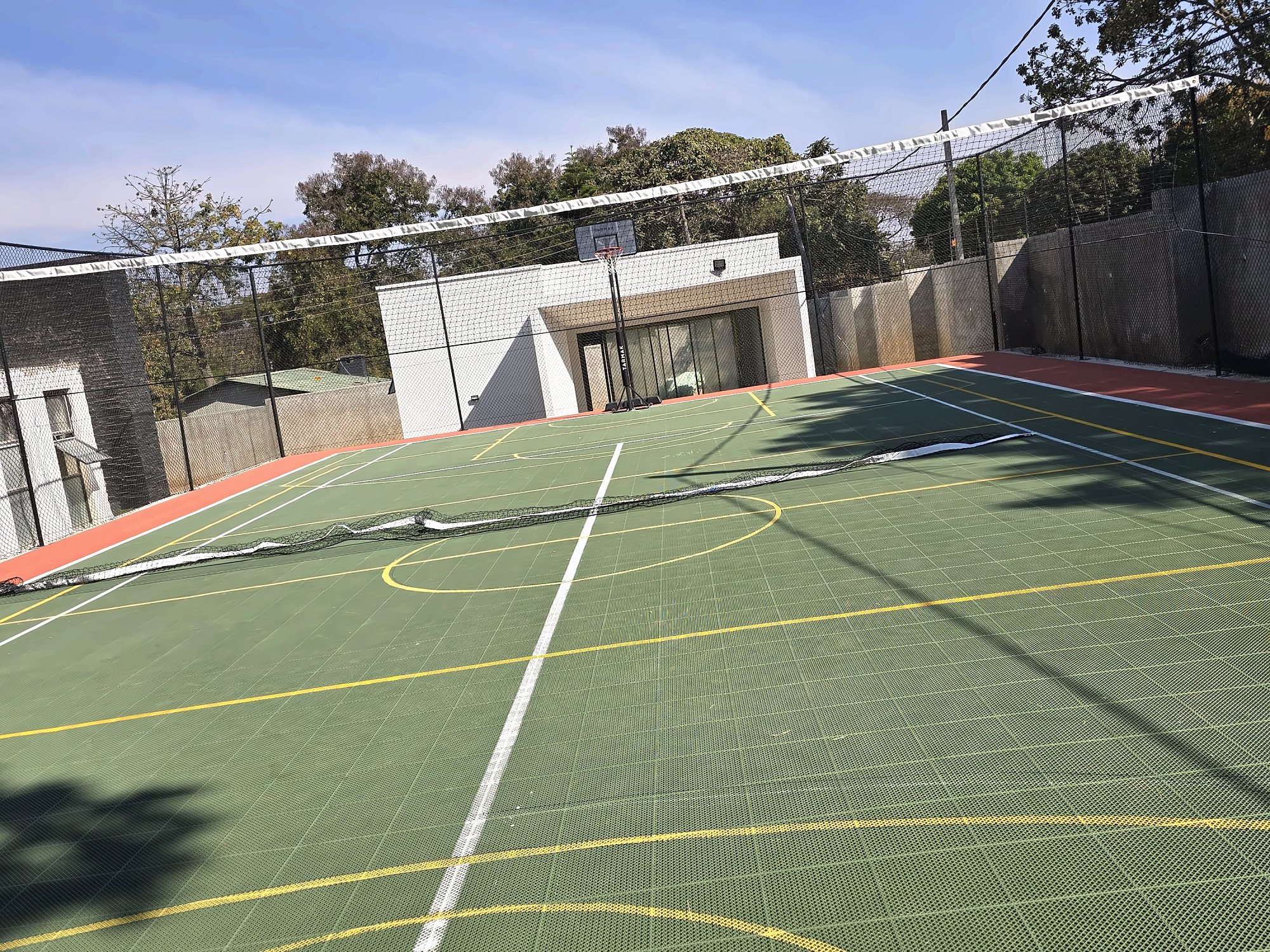 An outdoor sports court in Gerflor PowerGame Plus in Lilongwe, Malawi